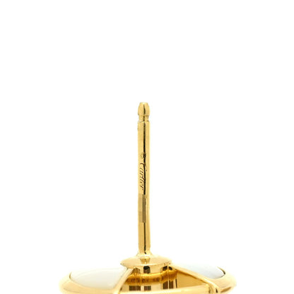 Cartier Earrings Amulette de White Yellow Gold Diamond YG Shell — view 3