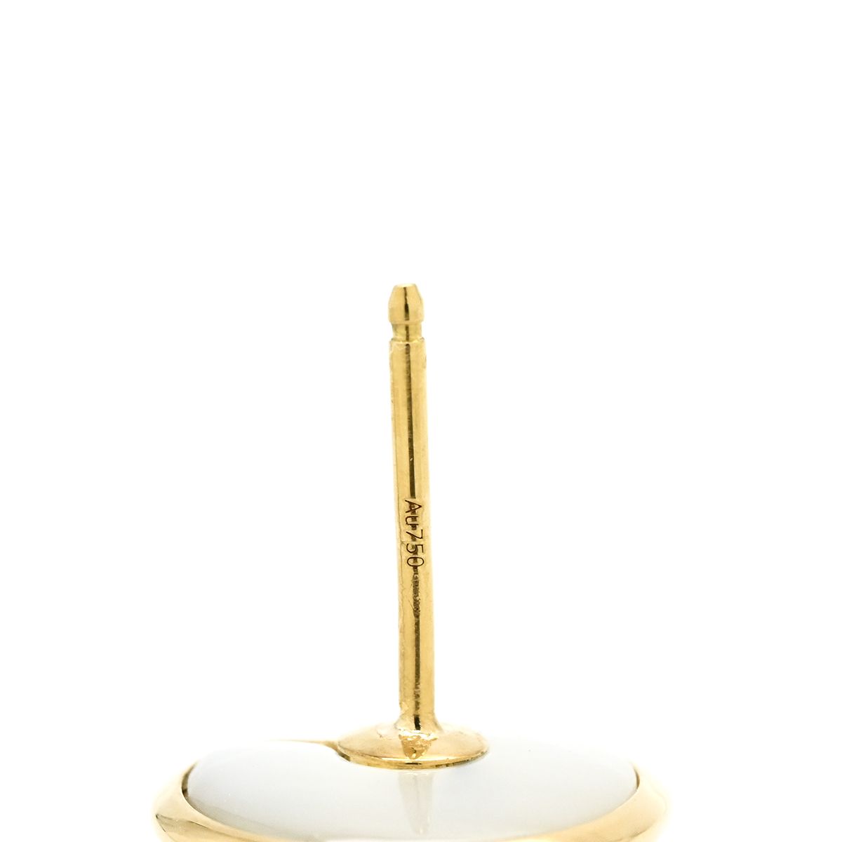 Cartier Earrings Amulette de White Yellow Gold Diamond YG Shell — view 4