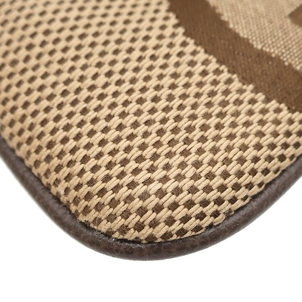 Gucci Coin Purse Jumbo GG Canvas Leather Brown Gold Key Case with Chain — view 4