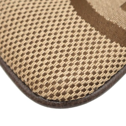 Gucci Coin Purse Jumbo GG Canvas Leather Brown Gold Key Case with Chain — view 4
