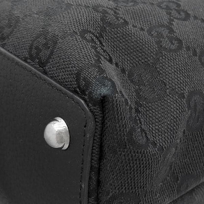 Gucci Tote Bag GG Canvas Black Silver — view 4