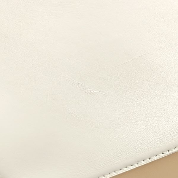 Loewe Tote Bag Puzzle Fold Medium Leather Beige White — view 7