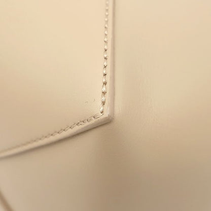 Loewe Tote Bag Puzzle Fold Medium Leather Beige White — view 4