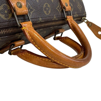 Louis Vuitton Speedy 30 Monogram Canvas Mini Boston Bag Brown — view 5