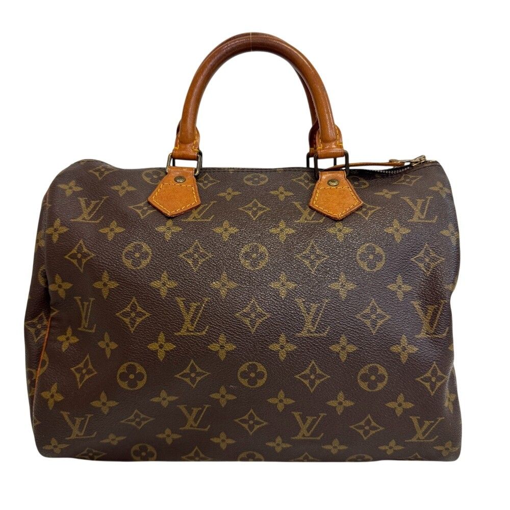 Louis Vuitton Speedy 30 Monogram Canvas Mini Boston Bag Brown