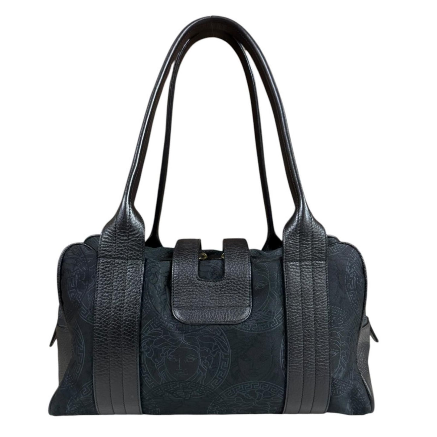 Versace Gianni Handbag Canvas Black — view 3