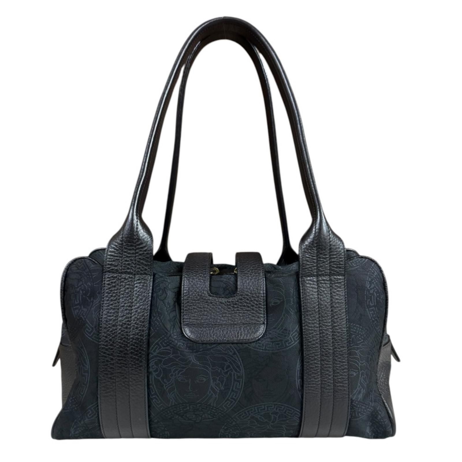 Versace Gianni Handbag Canvas Black — view 3