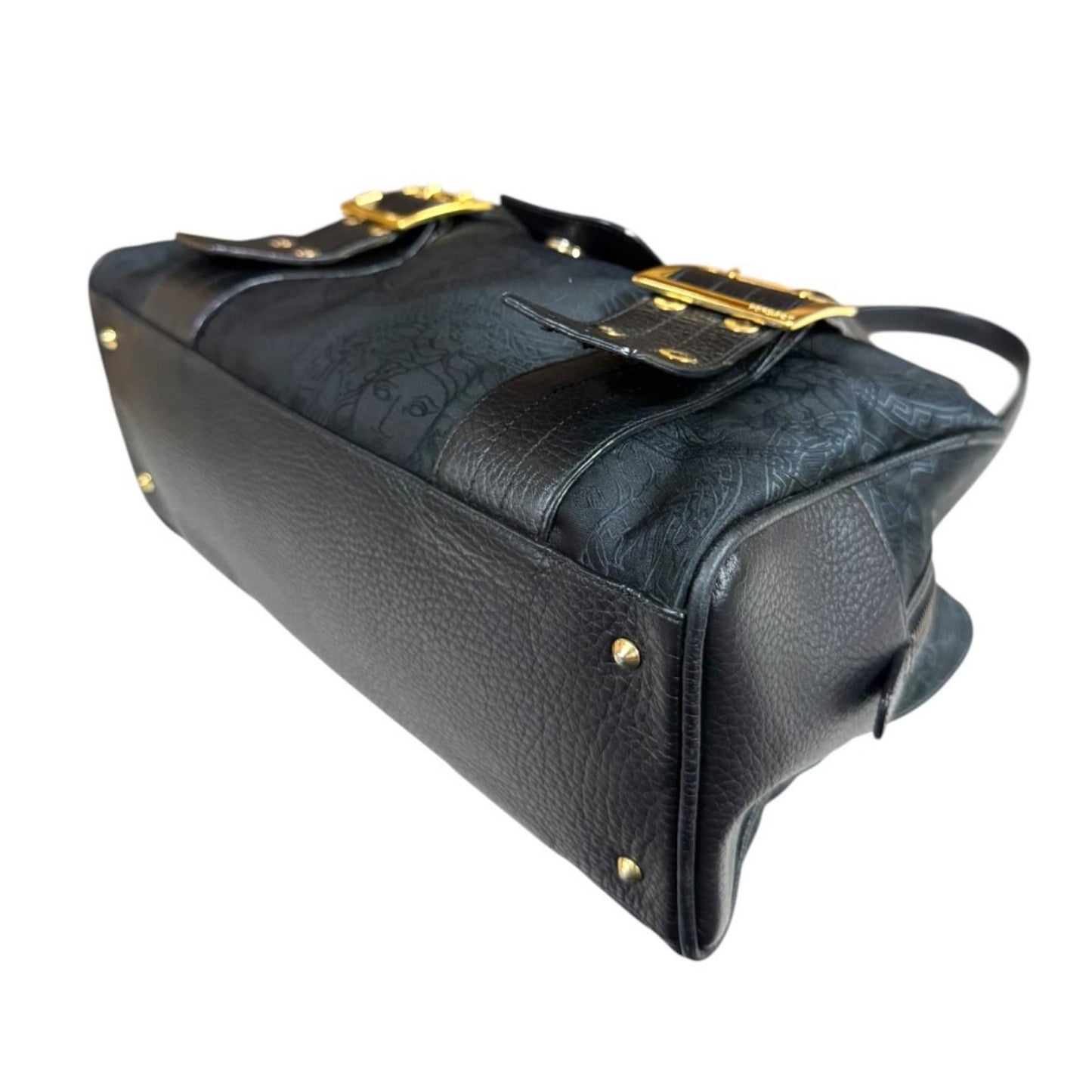 Versace Gianni Handbag Canvas Black — view 5