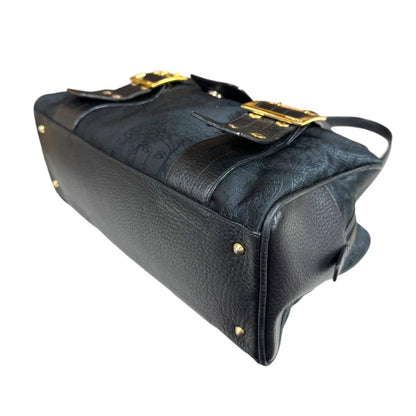 Versace Gianni Handbag Canvas Black — view 5