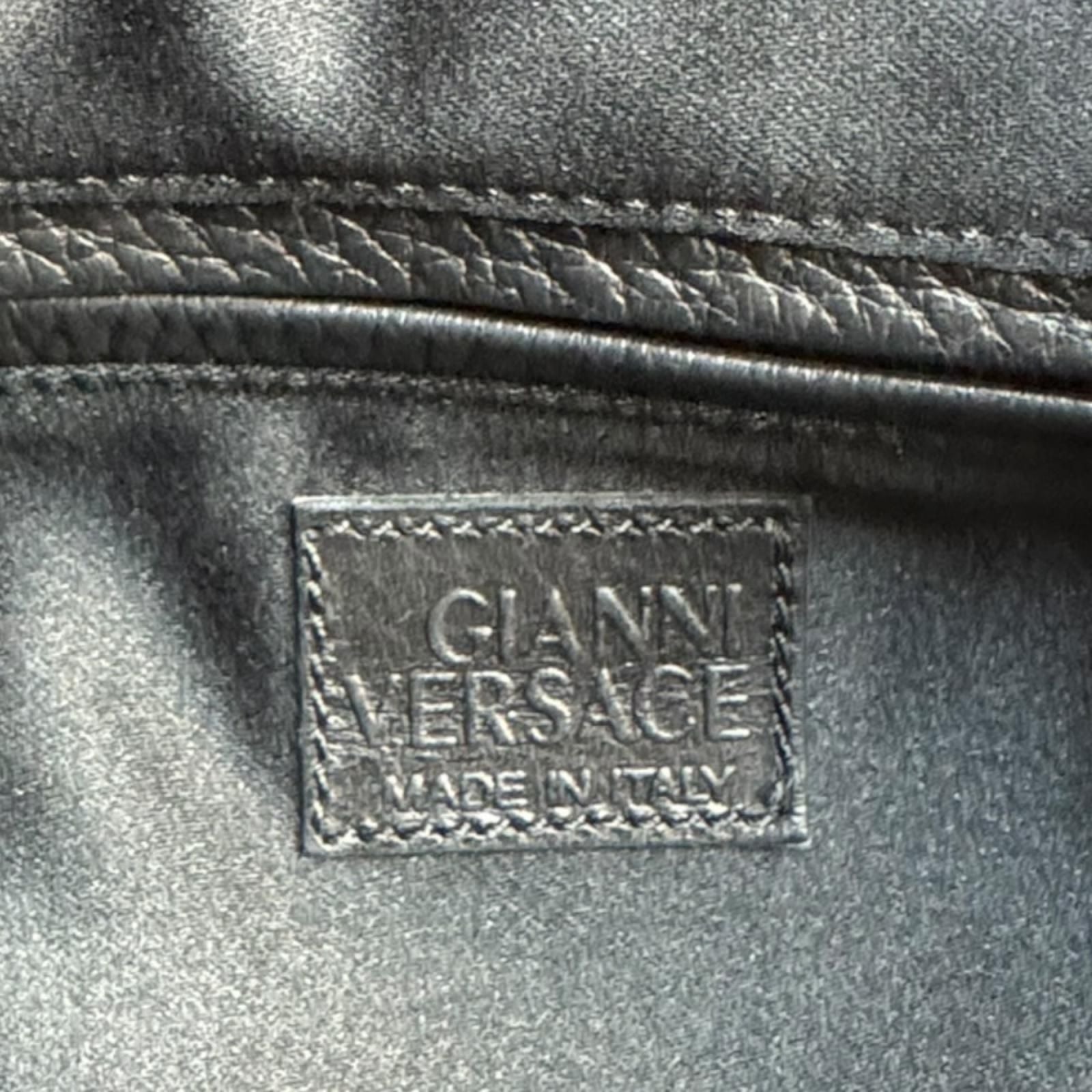 Versace Gianni Handbag Canvas Black — view 7