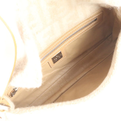 Fendi Zucca Mamma Bucket Cashmere Leather Shoulder Bag — view 7