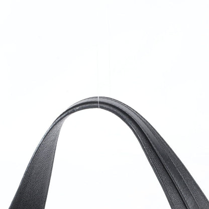 Bvlgari Chandra Leather Circle Logo Shoulder Bag Tote Hand Black — view 2