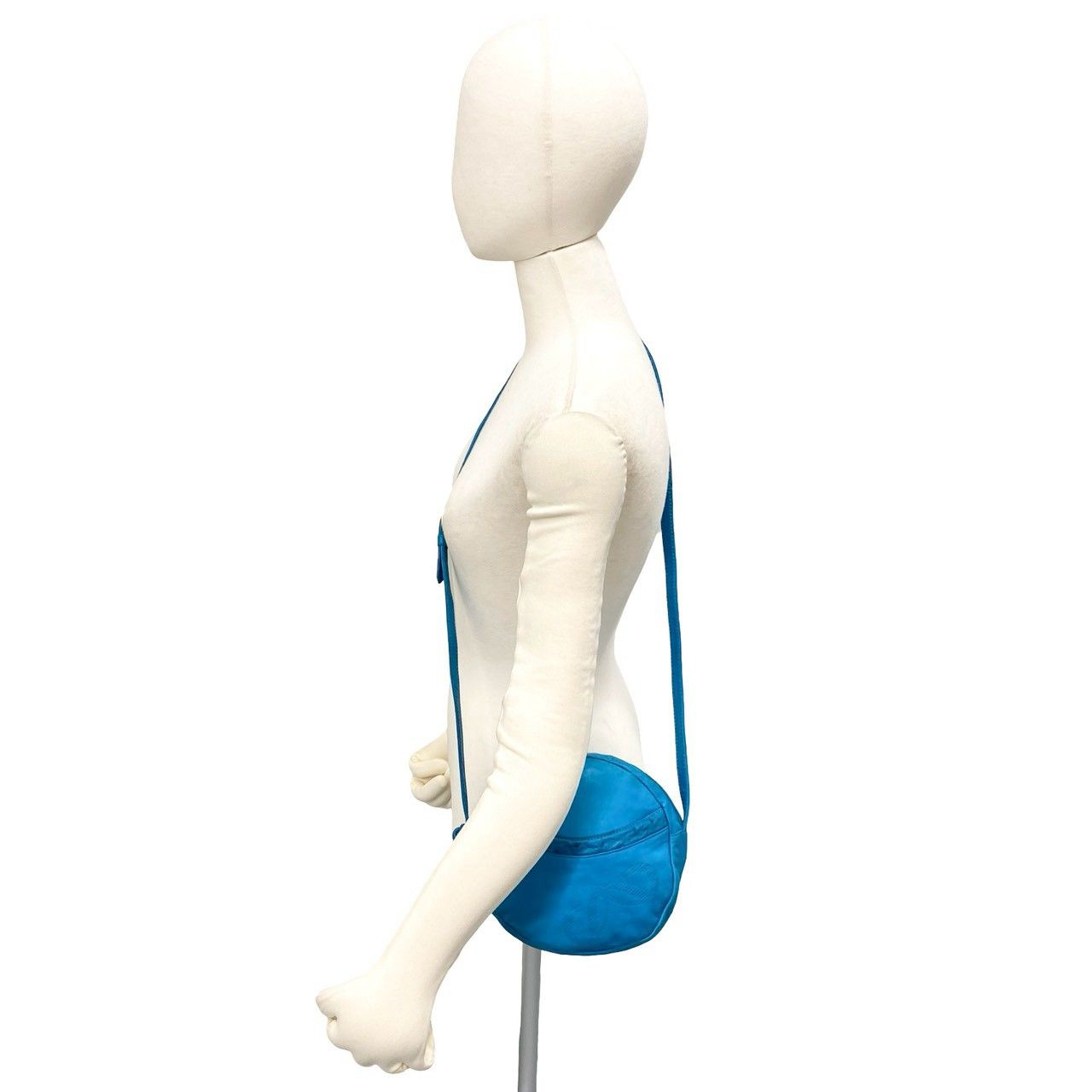 Loewe Anagram Logo Nappa Leather Mini Shoulder Bag Pochette Turquoise Blue — view 2