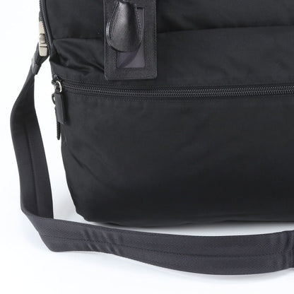 Prada White Tessuto Nylon Leather 2-Way Business Bag Shoulder — view 2