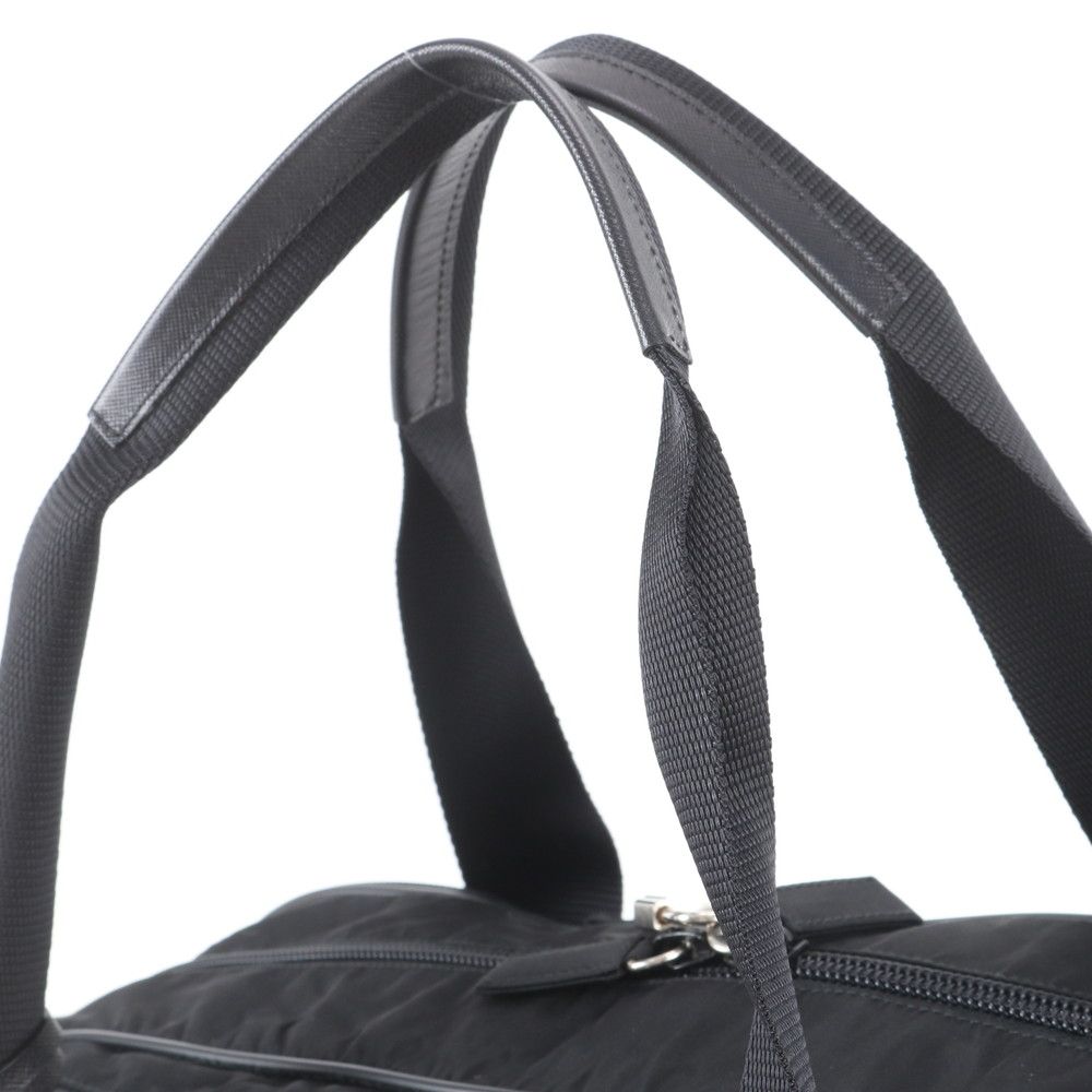 Prada White Tessuto Nylon Leather 2-Way Business Bag Shoulder — view 3