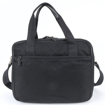 Prada White Tessuto Nylon Leather 2-Way Business Bag Shoulder — view 4