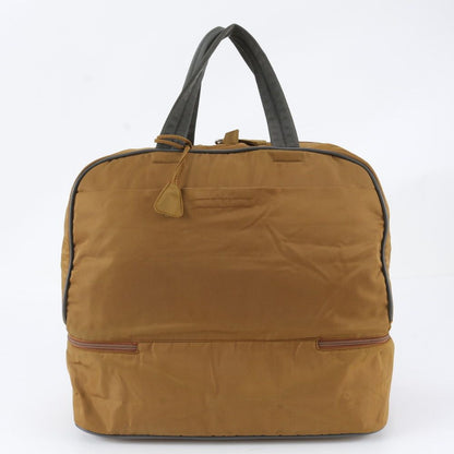 Prada Sports White Boston Bag Tote Travel Business Brown — view 3
