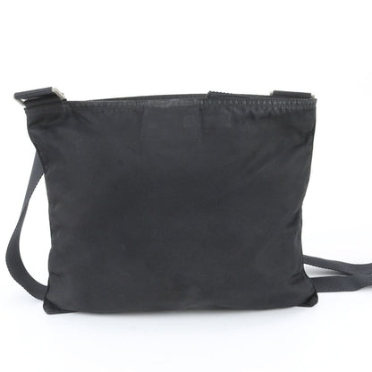 Prada White Tessuto Nylon Triangle Logo Leather Shoulder Bag Crossbody Business — view 3