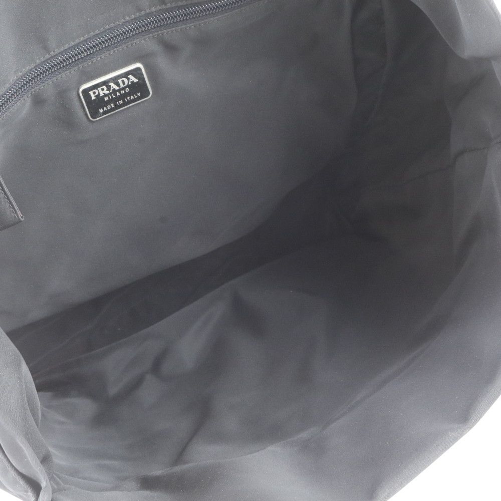 Prada White Tessuto Nylon Triangle Logo Tote Bag Shoulder Business — view 7