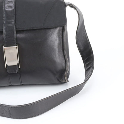 Prada White Tessuto Nylon Leather Shoulder Bag Tote — view 2