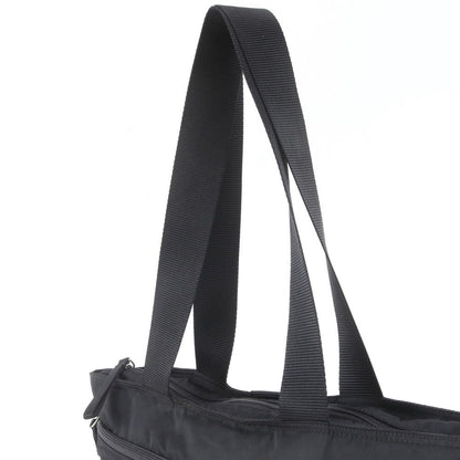 Prada White Tessuto Nylon Triangle Logo Tote Bag Shoulder Document — view 2