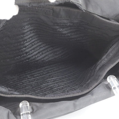 Prada White Tessuto Nylon Triangle Logo Tote Bag Shoulder — view 8