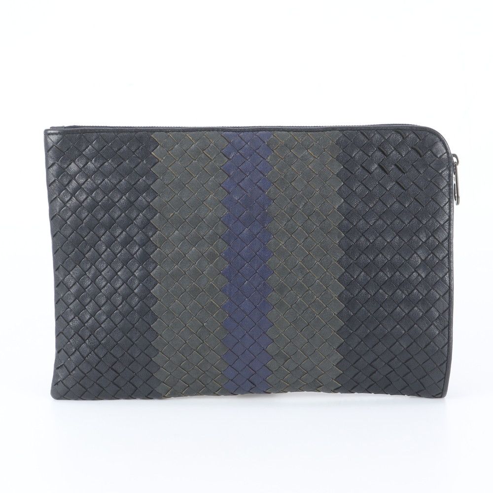 Bottega Veneta Intrecciato Braided Leather Clutch Pouch Business