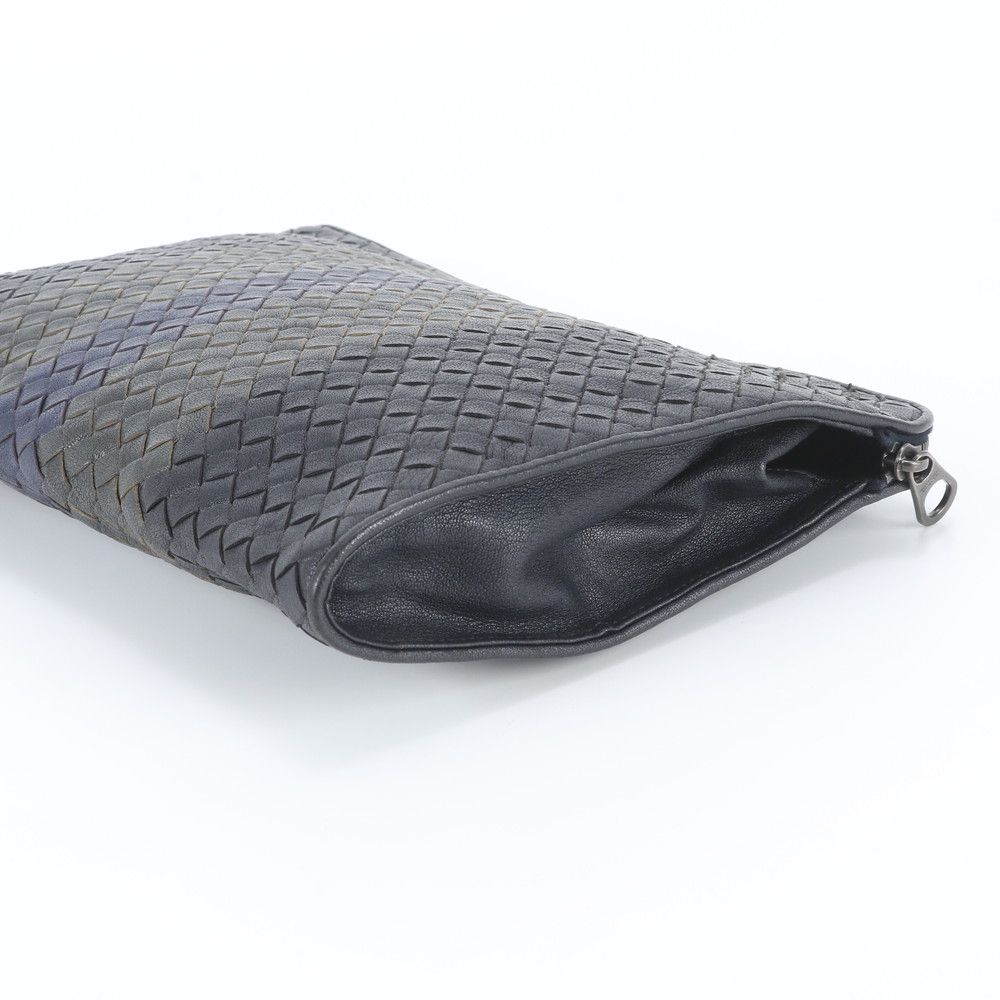 Bottega Veneta Intrecciato Braided Leather Clutch Pouch Business — view 3