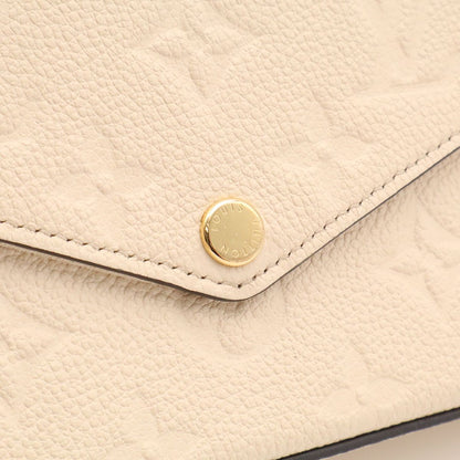 Louis Vuitton Monogram Empreinte Pochette Felicie Shoulder 2-Way Clutch Cream — view 5