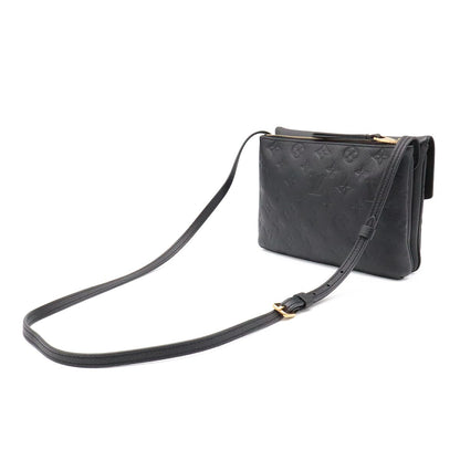 Louis Vuitton Monogram Empreinte Shoulder Bag Pochette Crossbody Noir Black Gold — view 2