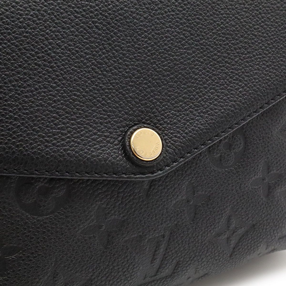 Louis Vuitton Monogram Empreinte Shoulder Bag Pochette Crossbody Noir Black Gold — view 5