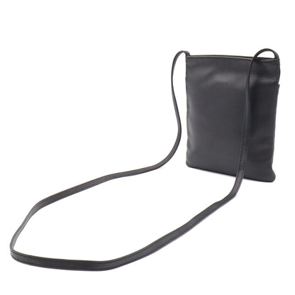 Loewe Anagram Pochette Shoulder Bag Pouch Crossbody Leather Black — view 2