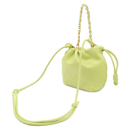 Loewe Fu Glitter Copper Purse Mini Shoulder Bag 2-Way Clutch Drawstring Pouch — view 2