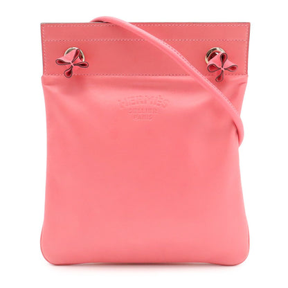 Hermes Sac Aline Mini Shoulder Bag Pochette Crossbody Veau Swift Rose Azalea