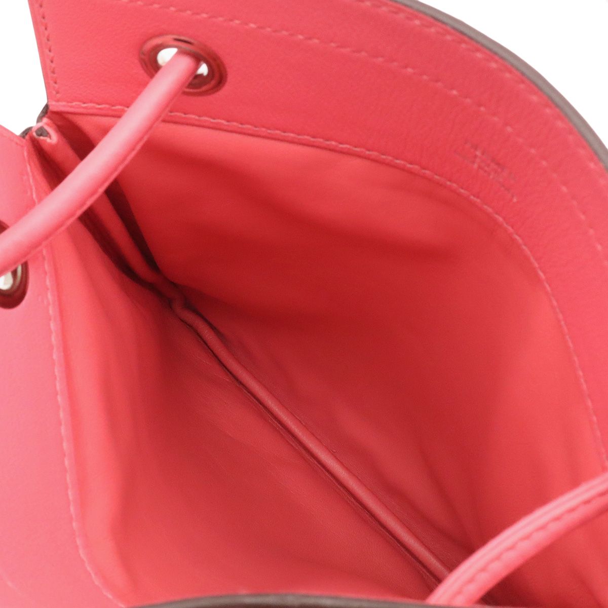 Hermes Sac Aline Mini Shoulder Bag Pochette Crossbody Veau Swift Rose Azalea — view 7