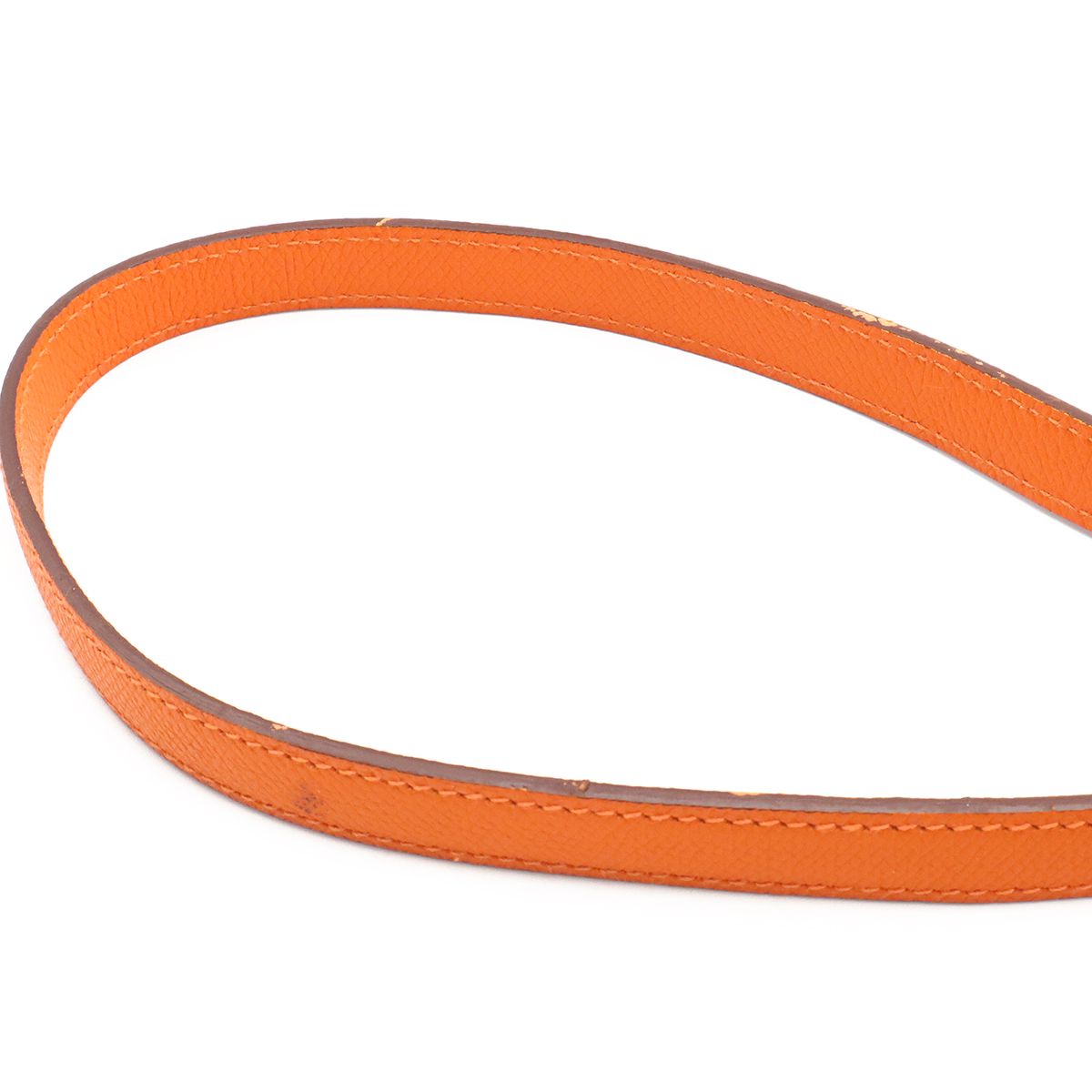 Hermes Vespa TPM Shoulder Bag Pochette Crossbody Veau Epsom Orange Silver — view 4