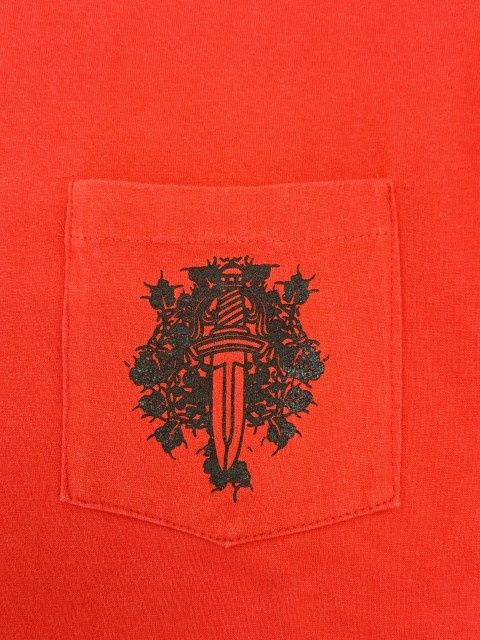 Chrome Hearts Vintage Neck Logo Dagger Short Sleeve T-Shirt Pocket M — view 5