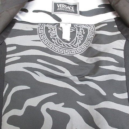 Versace Jeans Couture Medusa Zebra Pattern Vest Gilet Black Lining M — view 5