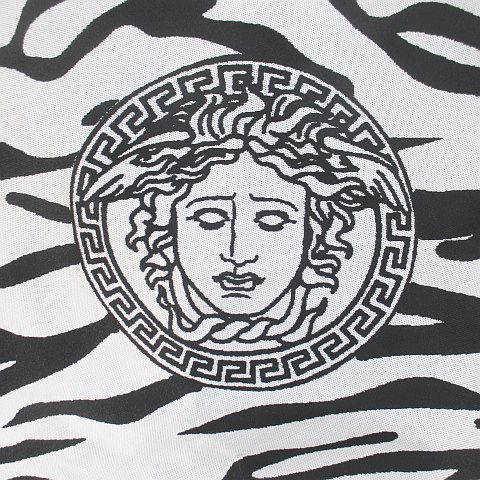 Versace Jeans Couture Medusa Zebra Pattern Vest Gilet Black Lining M — view 7