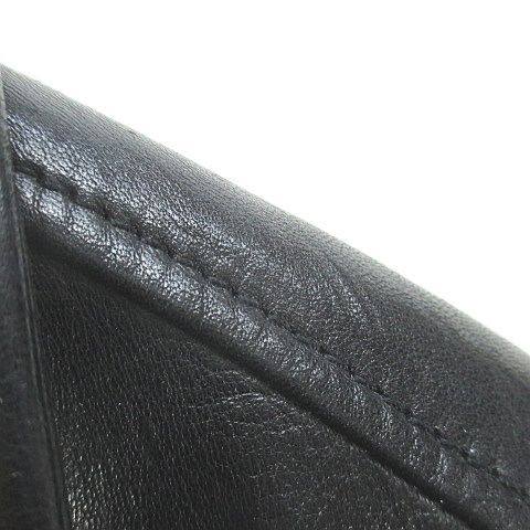 Versace Gianni Leather Jacket Rider's Black Zip-up Pocket Embroidery Lining 50 — view 5