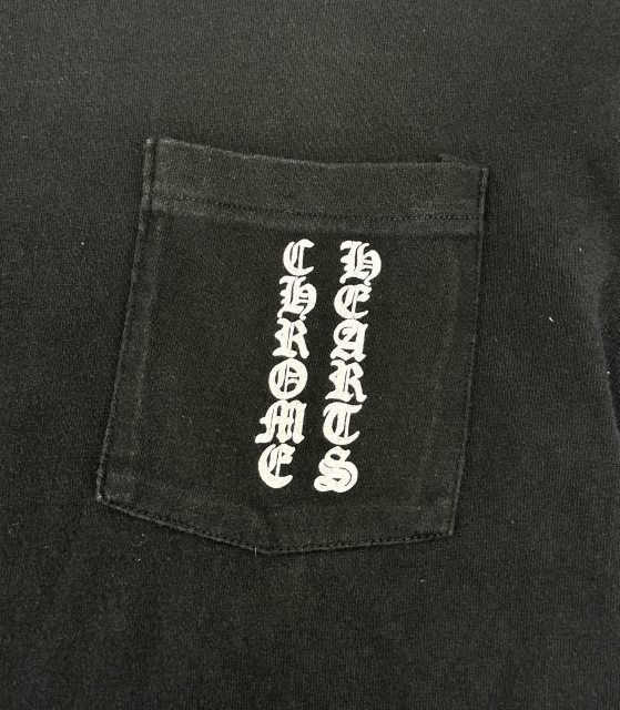 Chrome Hearts Vintage CH T-Shirt Anvil Body CH Label Logo Short Sleeve Black — view 4