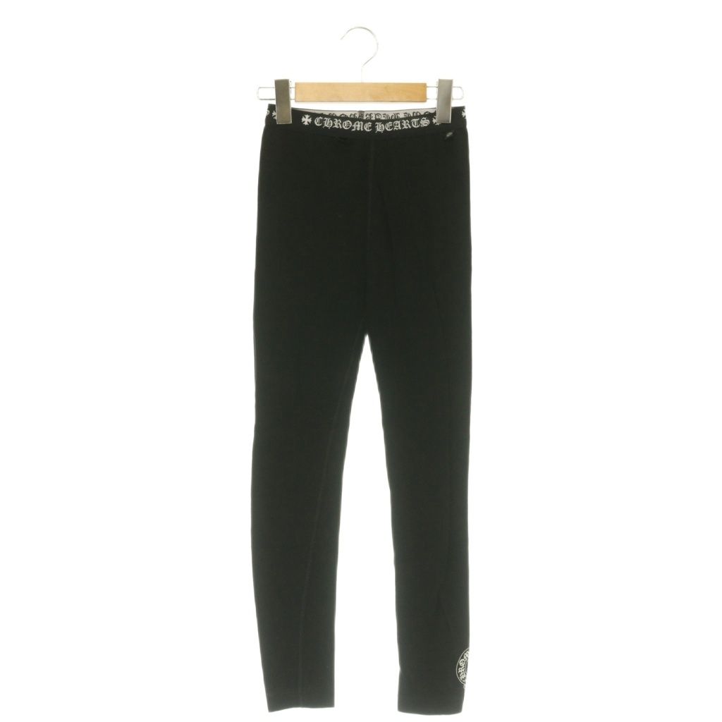 Chrome Hearts Leggings Pants Horseshoe Cross Easy Black S