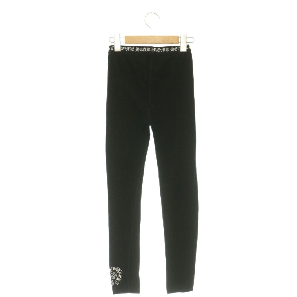 Chrome Hearts Leggings Pants Horseshoe Cross Easy Black S — view 2