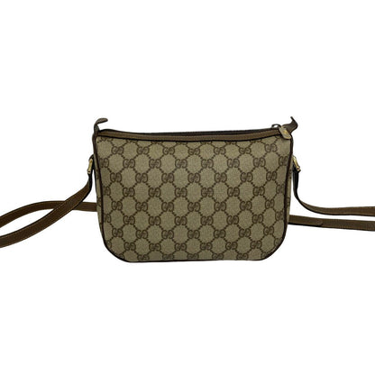 Gucci Vintage Sherry Line GG Logo Pattern Leather Shoulder Bag Pochette Brown — view 3