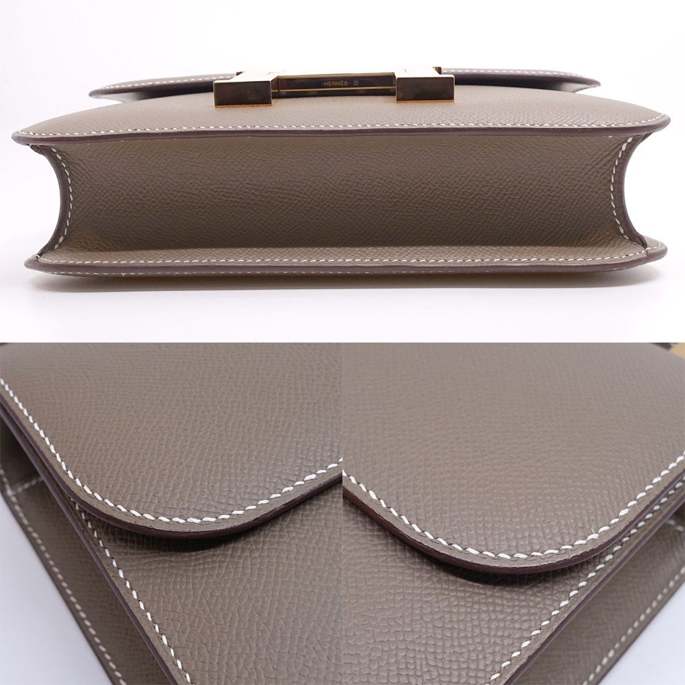 Hermes Constance 1 24 Miroir Etoupe Epsom PG Shoulder Bag — view 4
