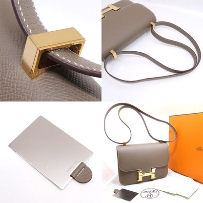 Hermes Constance 1 24 Miroir Etoupe Epsom PG Shoulder Bag — view 8