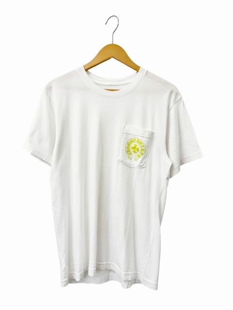Chrome Hearts T-Shirt Neon CH Horseshoe Pocket Short Sleeve White M
