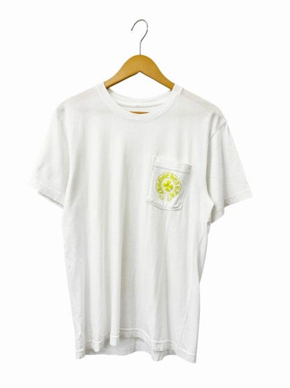 Chrome Hearts T-Shirt Neon CH Horseshoe Pocket Short Sleeve White M