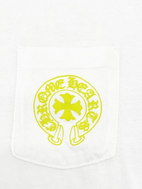 Chrome Hearts T-Shirt Neon CH Horseshoe Pocket Short Sleeve White M — view 5
