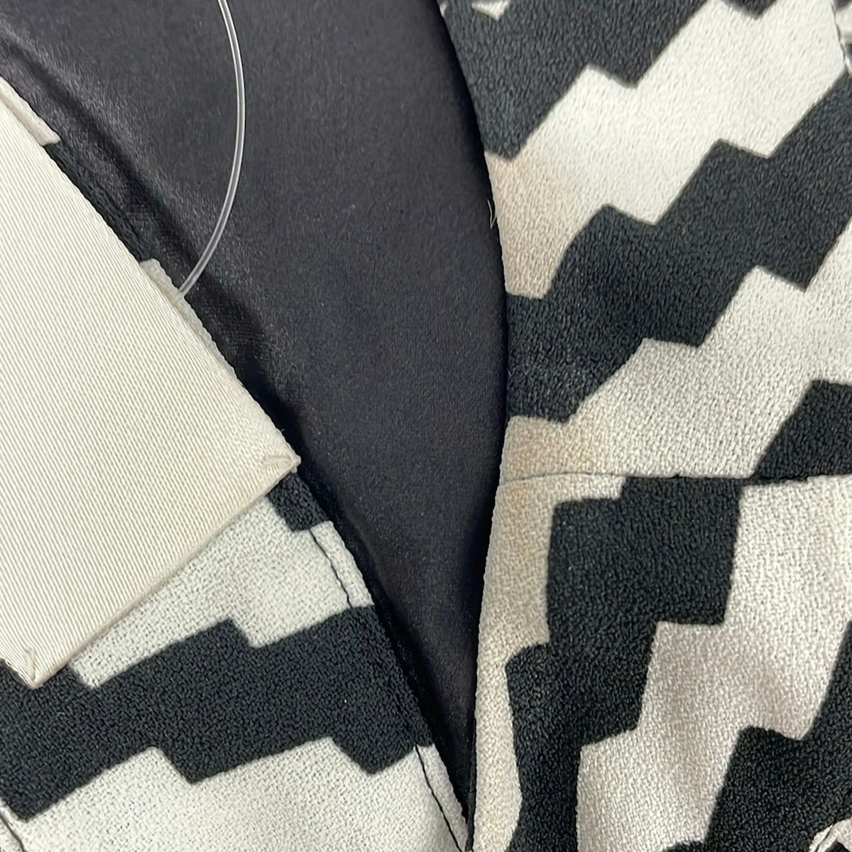 Celine Dress S White Black Long Sleeve Long Tiered Hedi Slimane 36 — view 6